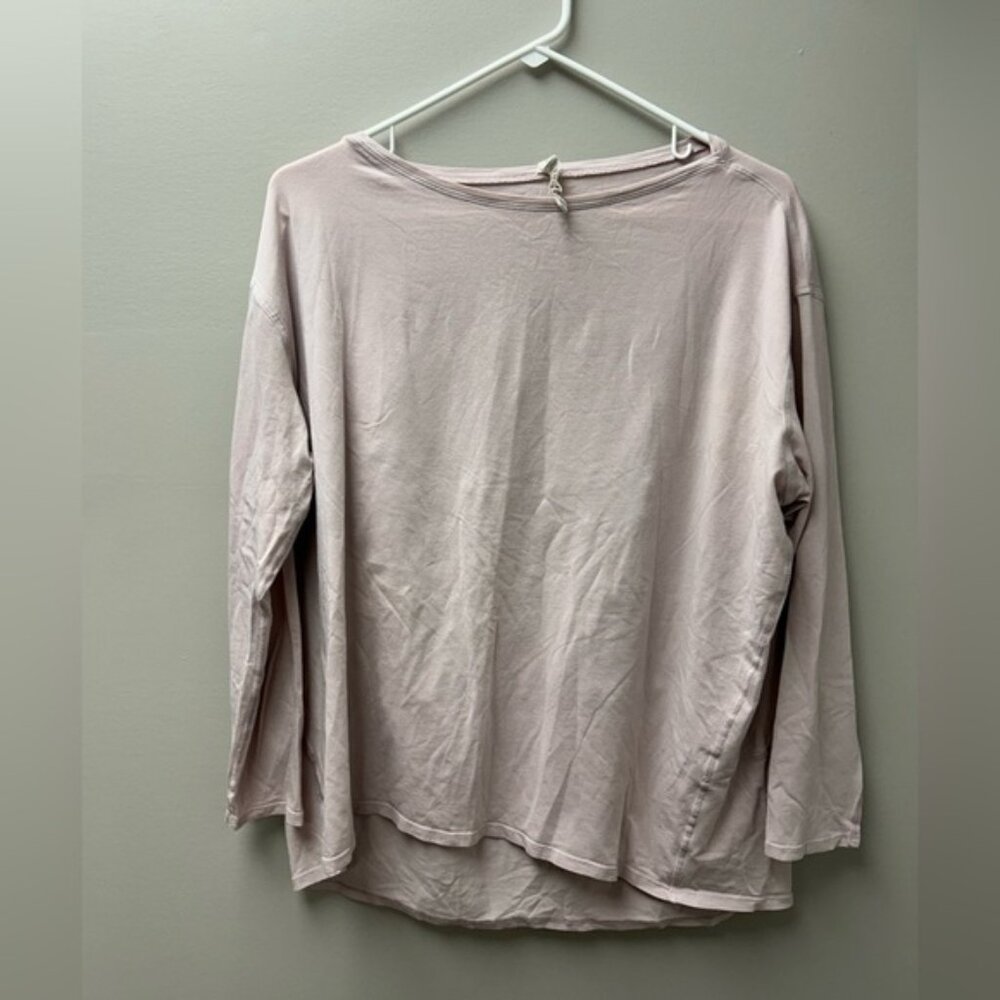 Lululemon‎ Baby Pink Back In Action Long Sleeve Shirt